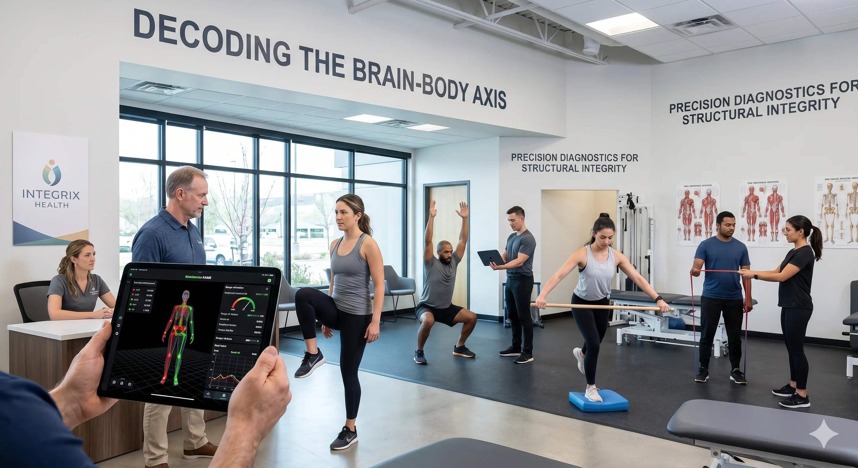 CCEP extremity specialist at Integrix Health — Dr. Bekkum uses StructureIQ 3D kinetic chain motion analysis to evaluate every joint from foot to jaw